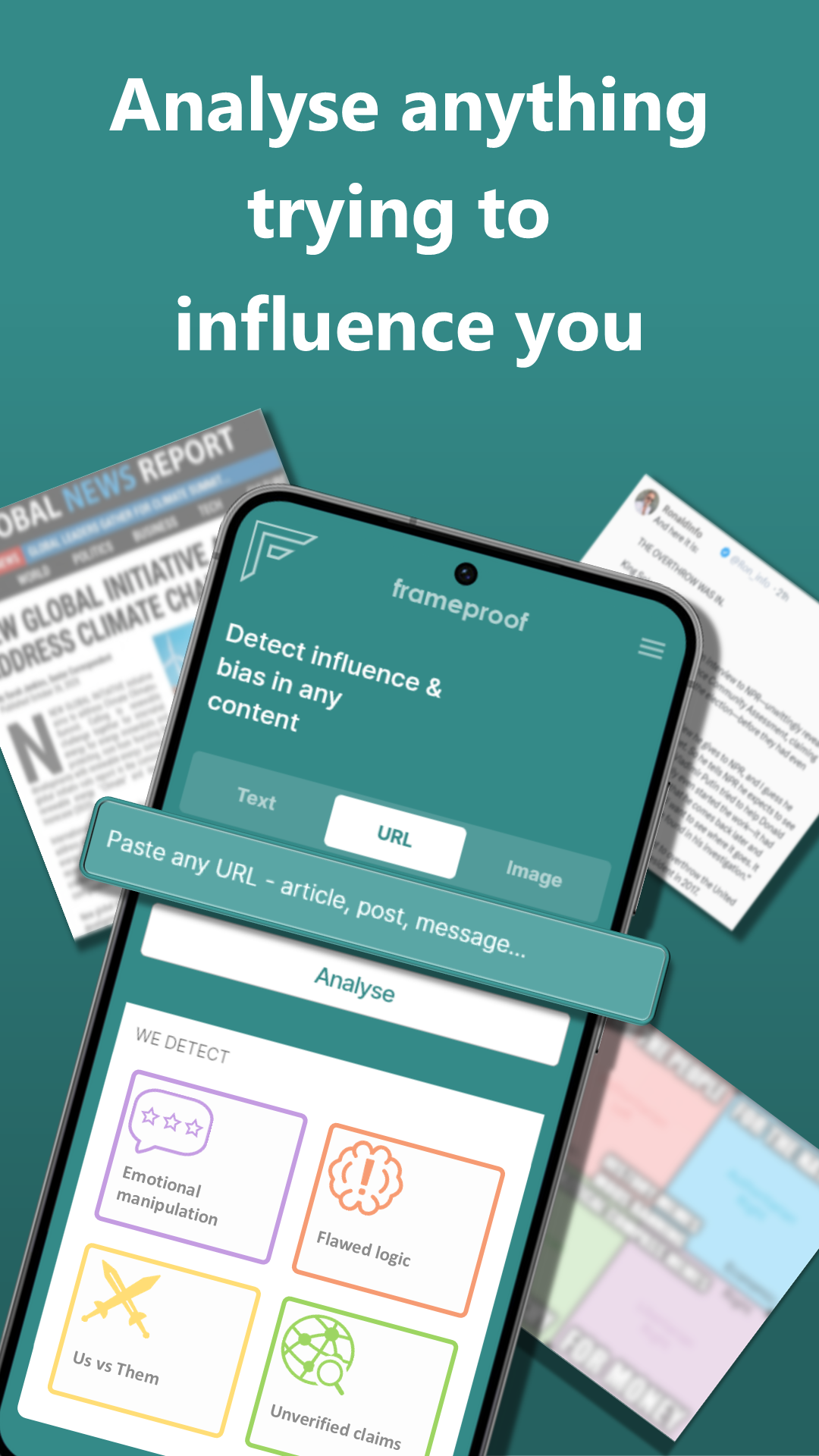 Frameproof app home screen