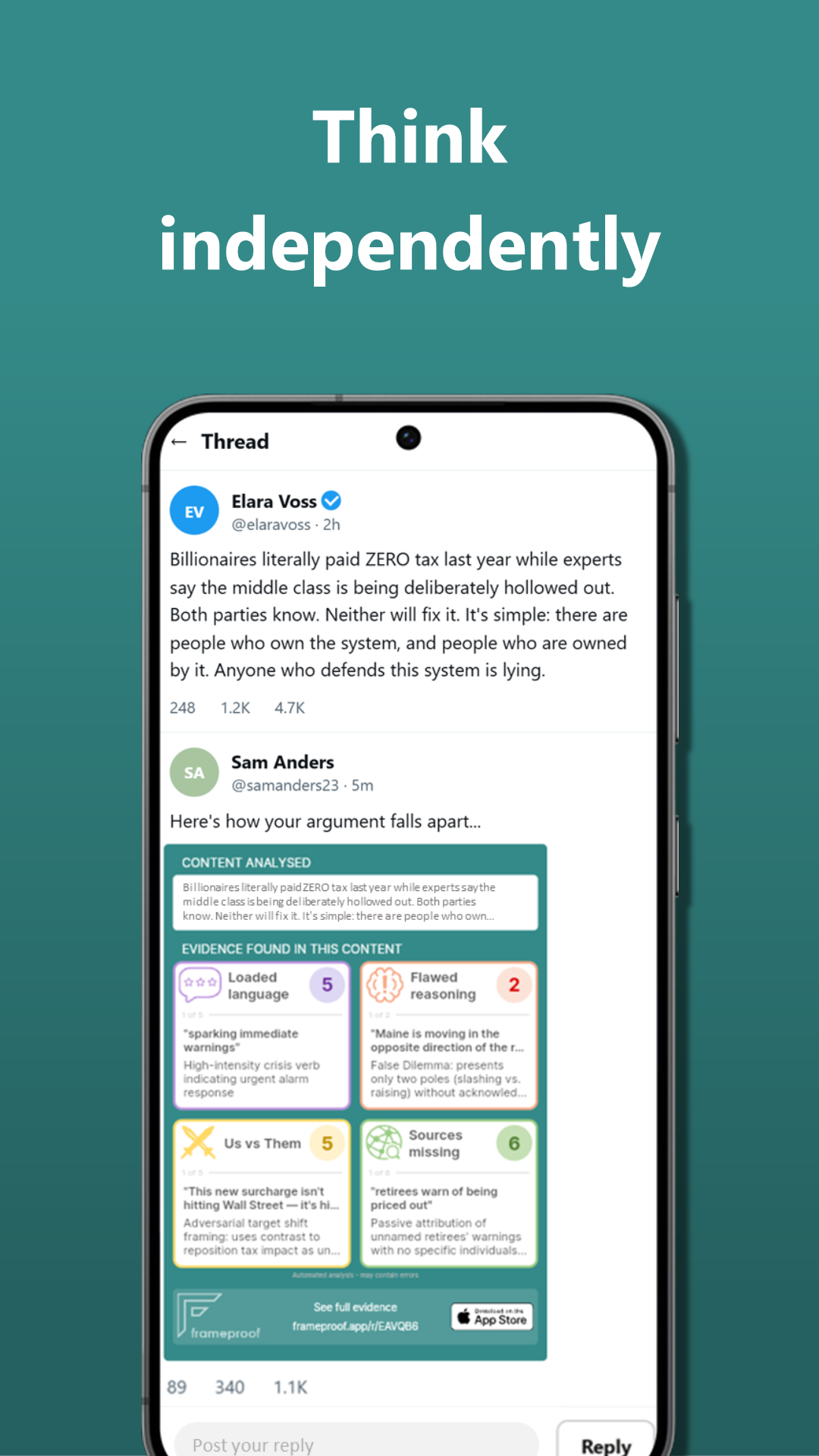 Frameproof card shared in an X thread